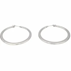 Boucles d'oreilles Créoles Or blanc