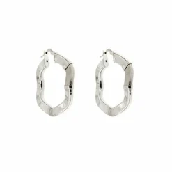 Boucles d'oreilles créoles ondulées