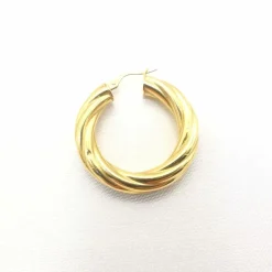 Boucles d'oreilles créoles or jaune