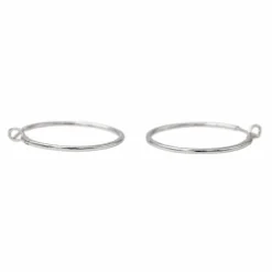 Boucles d'oreilles Créoles Or blanc Diamant