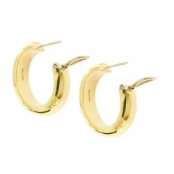 Boucles d'oreilles créoles bombées