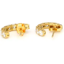 Boucles d'oreilles créoles en diamant