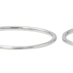 Boucles d'oreilles Créoles Or blanc Diamant