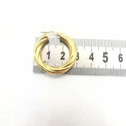Boucles d'oreilles créoles or jaune