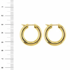 Boucles d'oreilles créoles bombées