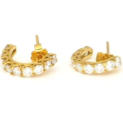 Boucles d'oreilles créoles en diamant