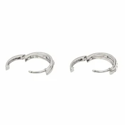 Boucles d'oreilles Créoles Or blanc Diamant