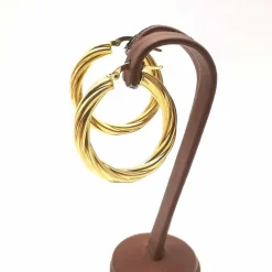 Boucles d'oreilles créoles or jaune
