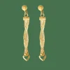 Boucles d'oreilles cœur 3 ors