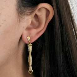 Boucles d'oreilles cœur 3 ors