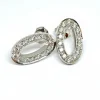 Boucles d’oreilles DALUMI or blanc et diamants