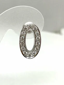 Boucles d’oreilles DALUMI or blanc et diamants