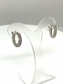 Boucles d’oreilles DALUMI or blanc et diamants