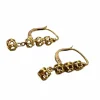 Boucles d'oreilles début 20ème siècle or diamants