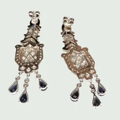 BOUCLES D'OREILLES DE STYLE ART DÉCO