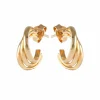 BOUCLES D'OREILLES "DEMI-CREOLES" OR