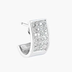 Boucles d'oreilles demi-créoles Diamants