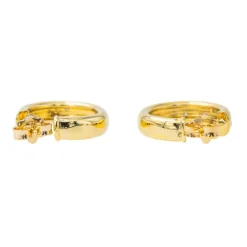 Boucles d'oreilles Demi-créoles Or jaune Diamant