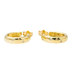 Boucles d'oreilles Demi-créoles Or jaune Diamant