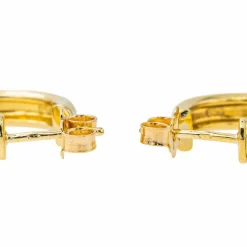 Boucles d'oreilles Demi-créoles Or jaune Diamant