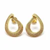 Boucles d'oreilles diamants or jaune