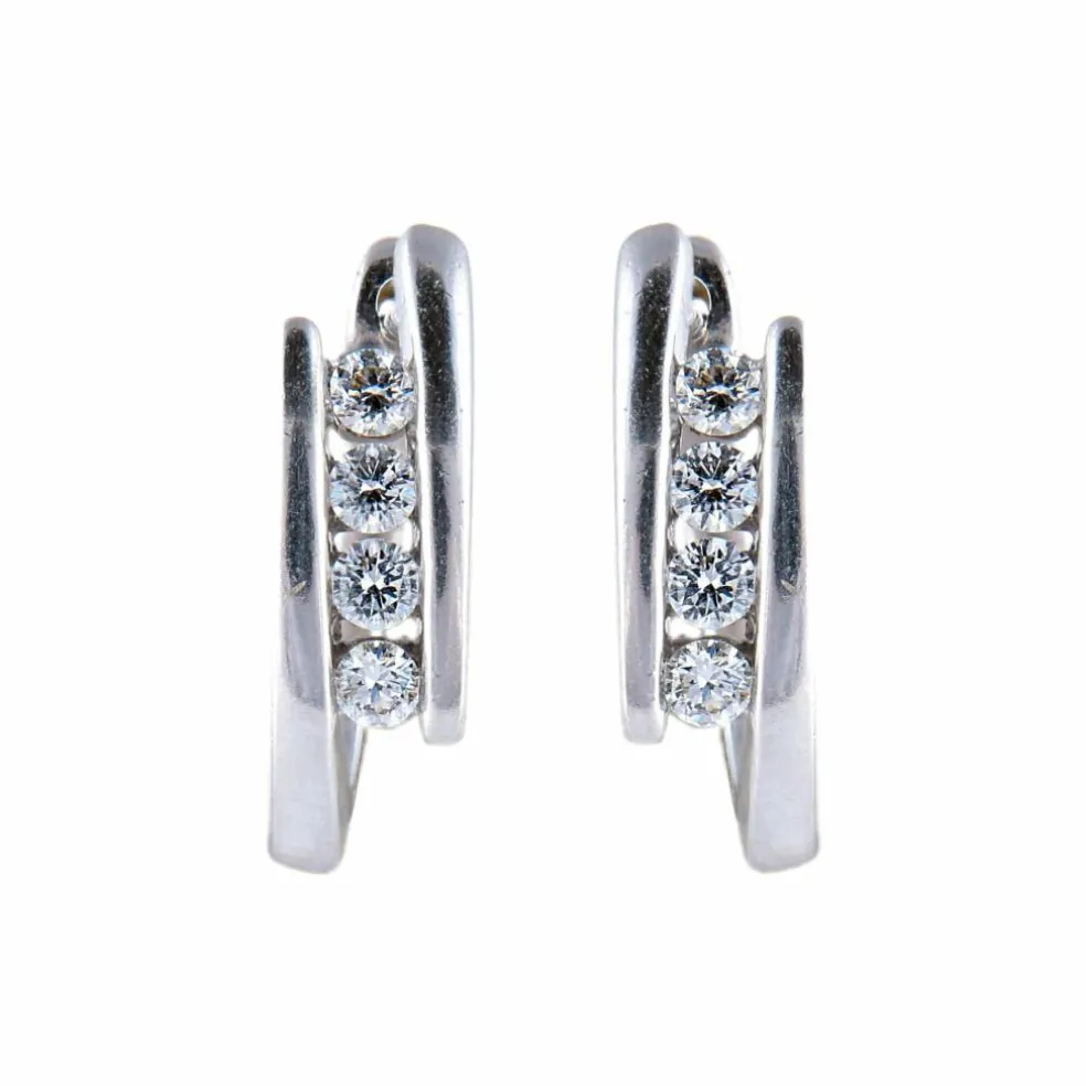 Boucles d'oreilles diamants