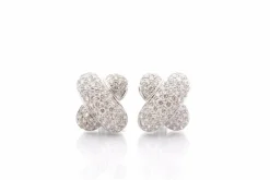 Boucles d'oreilles diamants en or 18k