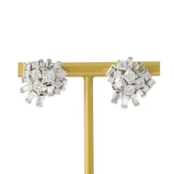Boucles d’oreilles diamants vintage