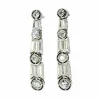 Boucles d'Oreilles Diamant, Platine