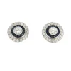 Boucles d'oreilles Diamants, Saphir