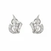 Boucles d'oreilles diamant platine