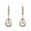 Boucles d'oreilles diamants Art nouveau