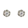 Boucles d'oreilles diamants serti dahlia