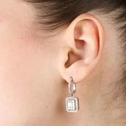 Boucles d’oreilles diamants