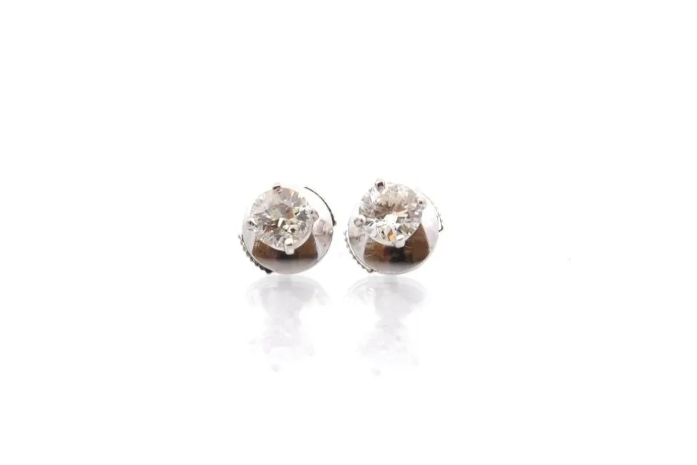 Boucles d'oreilles diamants en or 18k