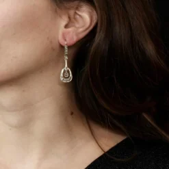 Boucles d'oreilles diamants Art nouveau