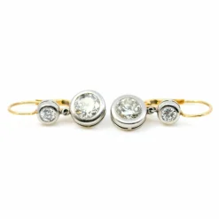 Boucles d'oreilles diamant, platine