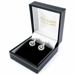 Boucles d'oreilles diamant, platine