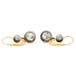 Boucles d'oreilles diamant, platine
