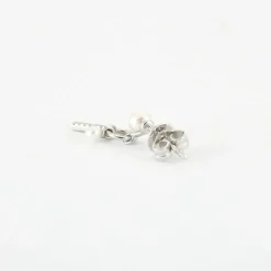 Boucles d'oreilles diamants & perle