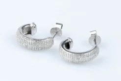 Boucles d'oreilles diamants en or blanc