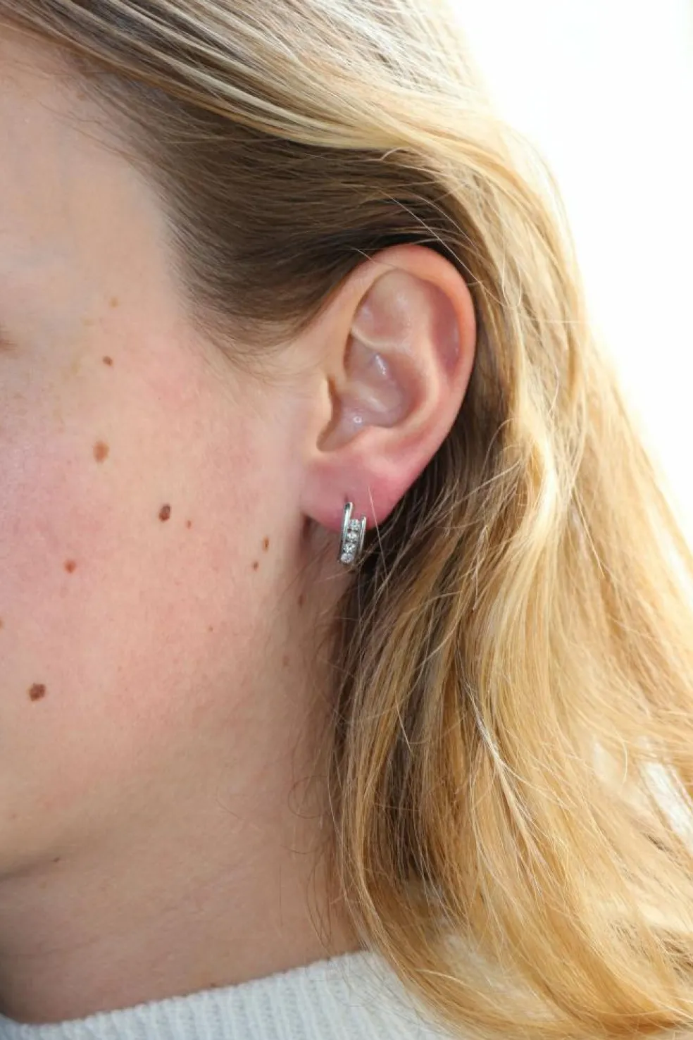 Boucles d'oreilles diamants