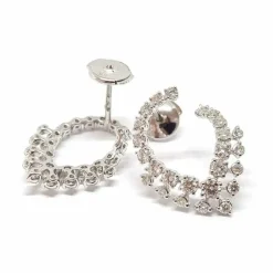 Boucles d'oreilles diamants or blanc