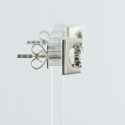 Boucles d'oreilles diamants géométriques