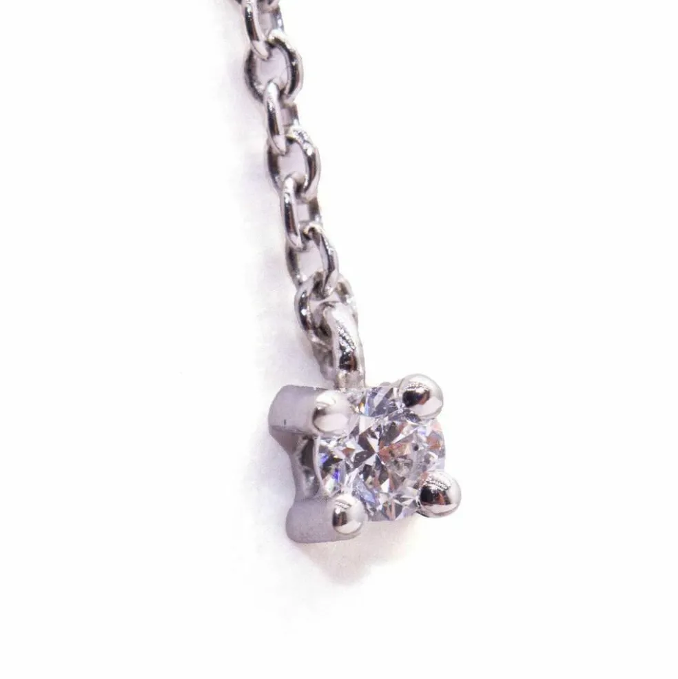 Boucles d'oreilles DIAMOND DANCE en or bicolore