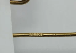 Boucles d'oreilles dorées perles anciennes