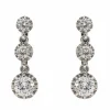 Boucles d'oreilles Dormeuses Or blanc Diamant