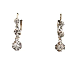 Boucles d'Oreilles Dormeuses Diamants
