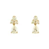 Boucles d'oreilles dormeuses or et diamants