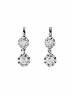 Boucles d'oreilles Dormeuses Diamants